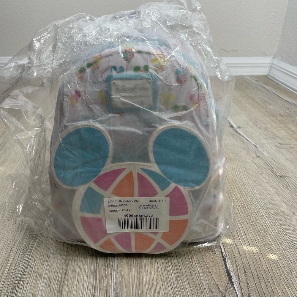 Disney Mickey Mouse Balloon Loungefly Backpack - Picture 9 of 9